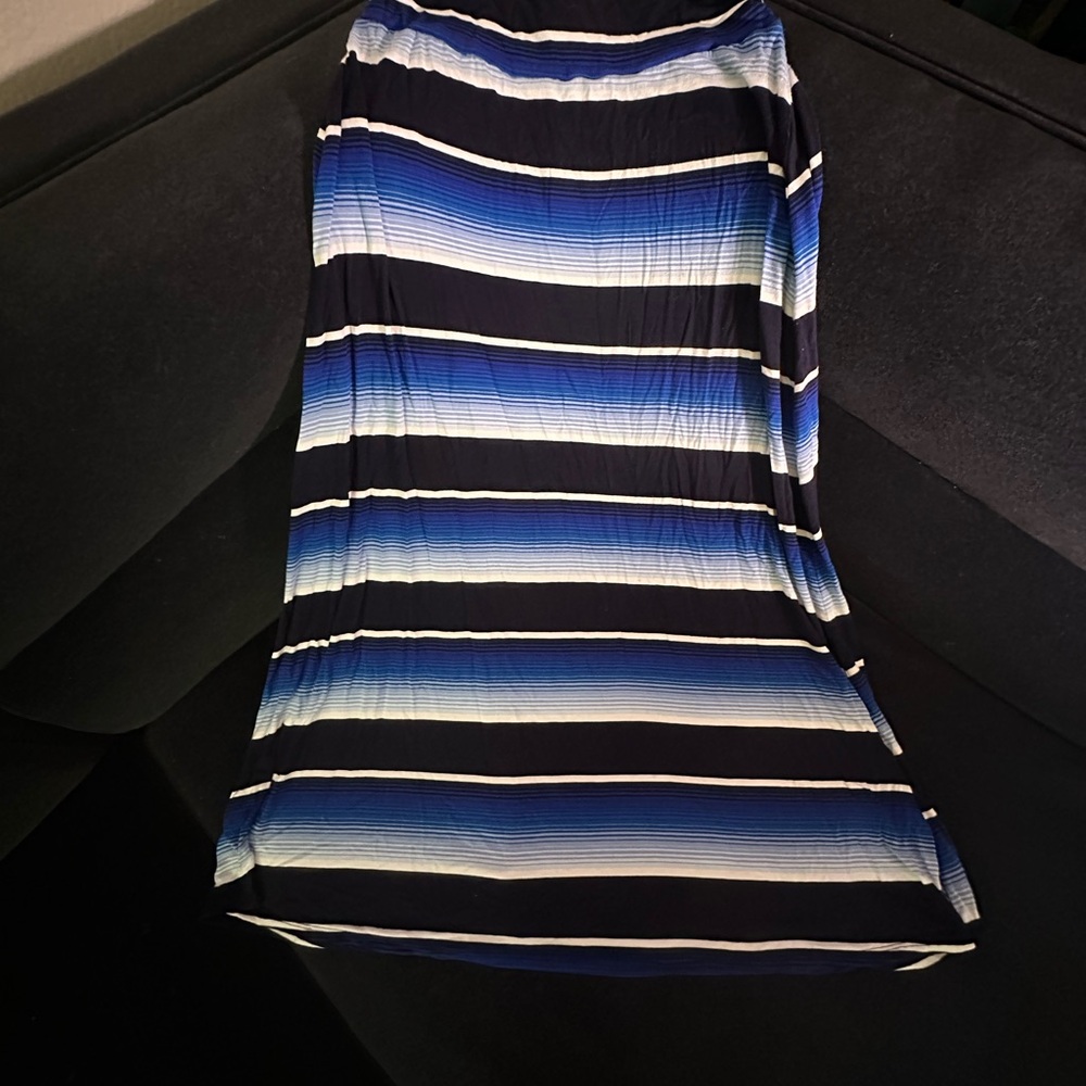 Gorgeous! Striped Blue and White Women's Maxi Skirt